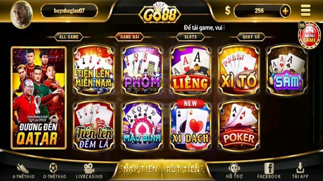Game Bài Go88 Game Bài Go88 đa dạng trò chơi hấp dẫn